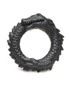 Creature Cocks Caiman Silicone Cock Ring - Black