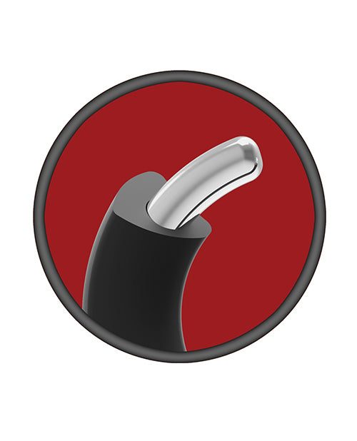 Merci Hybrid Silicone Covered Metal Cock Ring - 35 mm Black