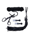 Sportsheets Tied &amp; Twisted Bondage Set - Black