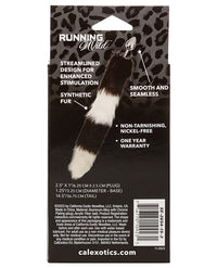 Running Wild Black &amp; White Tail Metallic Anal Probe