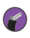Merci Hybrid Silicone Covered Metal Cock Ring - 45 mm Black