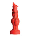 Creature Cocks Fire Hound Silicone Dildo - Medium Red