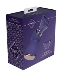 Shots Pumped Exquisite Rechargeable Vulva &amp; Breast Pump - Purple