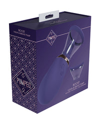 Shots Pumped Boost Rechargeable Vulva &amp; Breast Pump - Purple