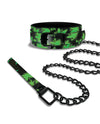 Stoner Vibes Glow in the Dark Collar &amp; Leash