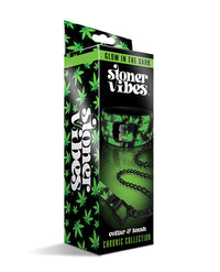 Stoner Vibes Glow in the Dark Collar &amp; Leash