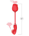 Wild Rose Suction &amp; Come Hither Vibrator - Red