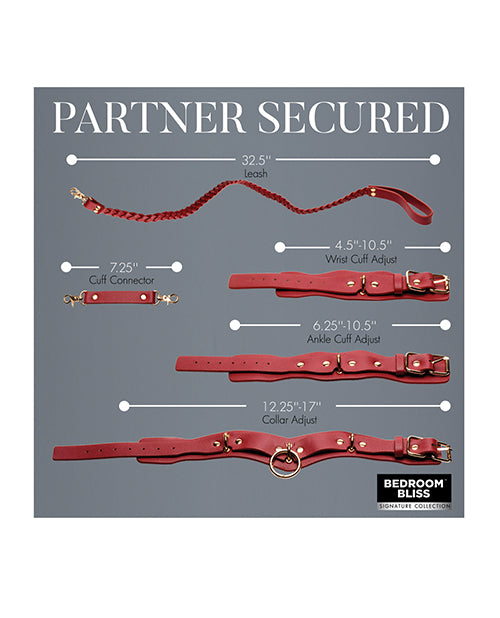 Bedroom Bliss Lover&#039;s Restraint Set - Red