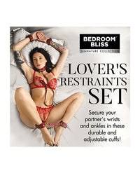 Bedroom Bliss Lover&#039;s Restraint Set - Red
