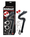 Bondage by Nasstoys Whip &amp; Cuff Set - Red
