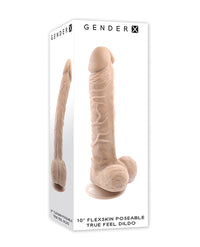 Gender X Flexskin Poseable True Feel 10&quot; Dildo - Light