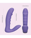 RORA App-Controlled Rotating G-Spot Vibrator &amp; Clitoral Stimulator - Purple