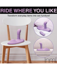 Inmi Thrust "N" Grind Thrusting & Vibrating Silicone Grinder - Purple