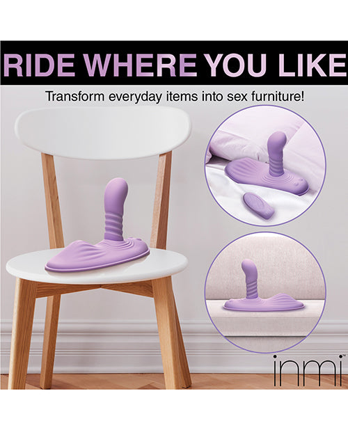 Inmi Thrust "N" Grind Thrusting & Vibrating Silicone Grinder - Purple
