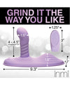 Inmi Thrust "N" Grind Thrusting & Vibrating Silicone Grinder - Purple