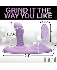 Inmi Thrust "N" Grind Thrusting & Vibrating Silicone Grinder - Purple
