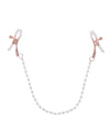 Sex &amp; Mischief Peaches &#039;n CreaMe Pearl Nipple Clamps