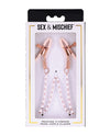 Sex &amp; Mischief Peaches &#039;n CreaMe Pearl Nipple Clamps