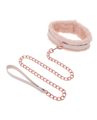 Sex &amp; Mischief Peaches &#039;n CreaMe Fur Collar &amp; Leash