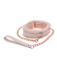 Sex &amp; Mischief Peaches &#039;n CreaMe Fur Collar &amp; Leash