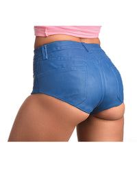 Strap U Booty Shorts 6&quot; Silicone Dildo Strap-On Harness - Small