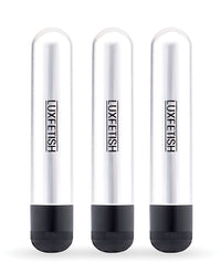 Lux Fetish Vibrating Nipple Suckers w/Clitoral Pump &amp; Quick Release - Pink/Purple