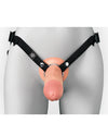 Fantasy X-Tensions Elite 8&quot; Silicone Hollow Strap-on w/Harness - Light
