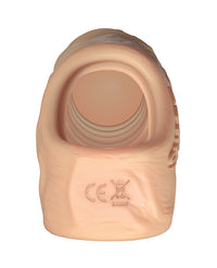 Shaft Flexskin Liquid Silicone 7.8&quot; Vibrating Sheath - Pine