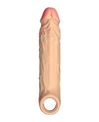 Shaft Flexskin Liquid Silicone 7.8&quot; Vibrating Sheath - Pine