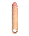 Shaft Flexskin Liquid Silicone 7.8&quot; Vibrating Sheath - Pine
