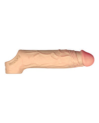 Shaft Flexskin Liquid Silicone 7.8&quot; Vibrating Sheath - Pine