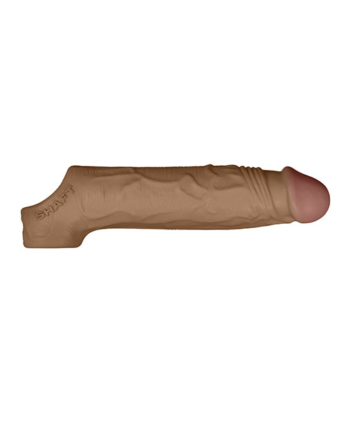 Shaft Model F Flexskin Liquid Silicone 7.8&quot; Sheath - Oak