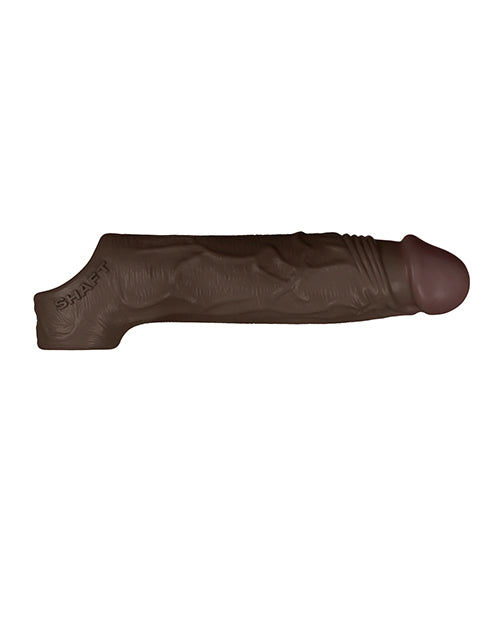 Shaft Model F Flexskin Liquid Silicone 7.8&quot; Sheath - Mahogany