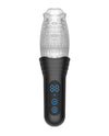 The Male Rose Pro Thrusting Rotating &amp; Vibrating 3D Masturbator - Black