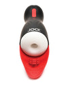 Curve Toys Jock Sucking &amp; Vibrating Masturbator - Black/Red