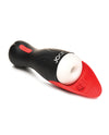 Curve Toys Jock Sucking &amp; Vibrating Masturbator - Black/Red