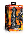 Creature Cocks Stallion 1.5" Silicone Penis Extension - Black/Silver - Extra Large