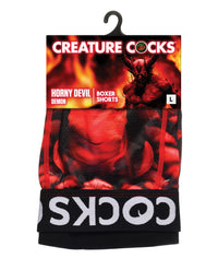Creature Cocks - Creature Wear Horny Devil Demon Boxer Shorts - LG
