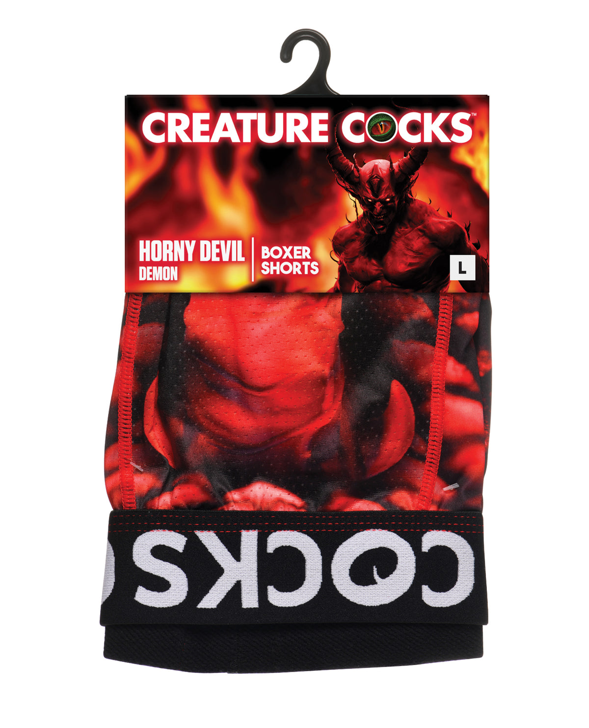 Creature Cocks - Creature Wear Horny Devil Demon Boxer Shorts - LG