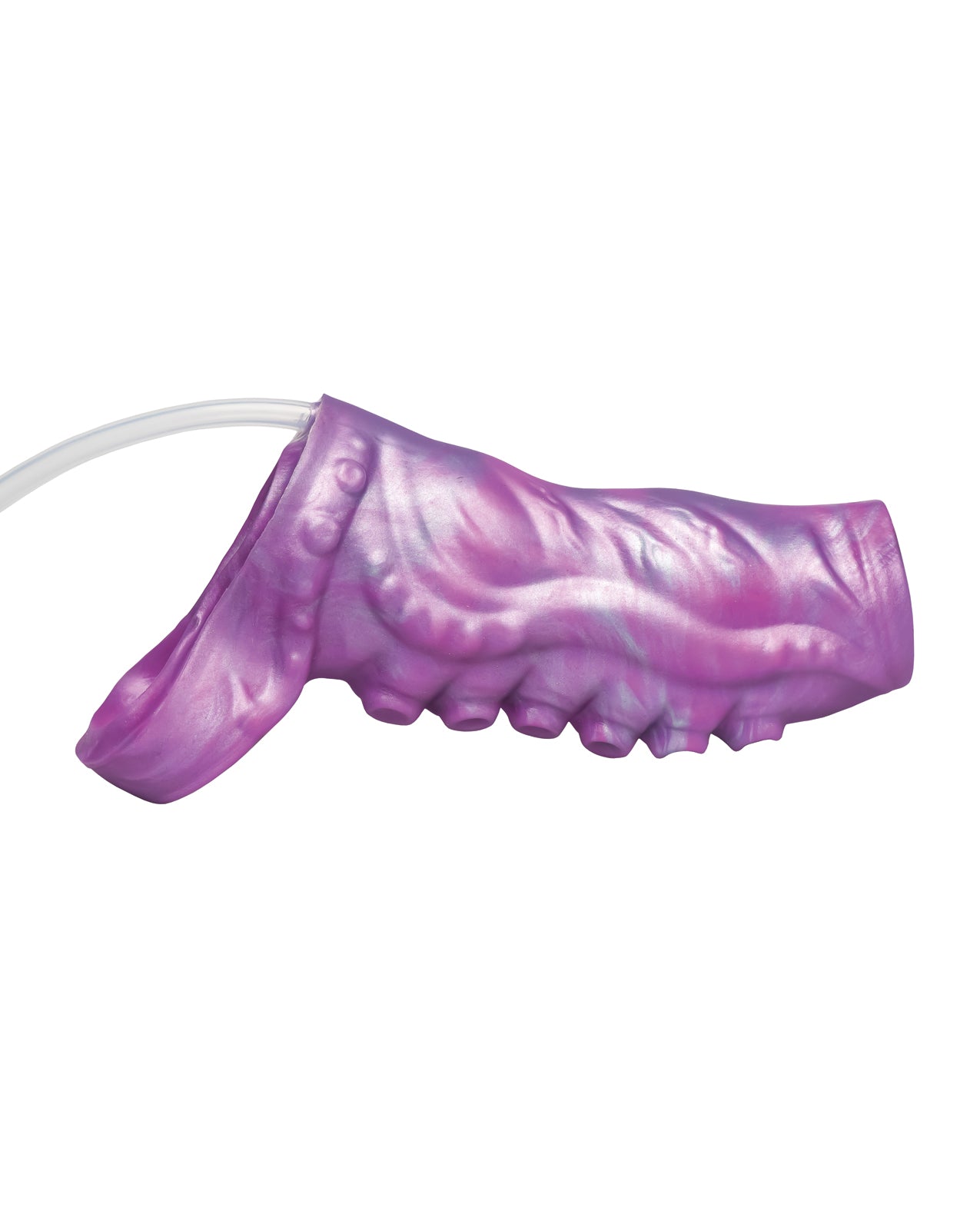 Creature Cocks Tentacle Squirting Silicone Penis Enhancer - Purple