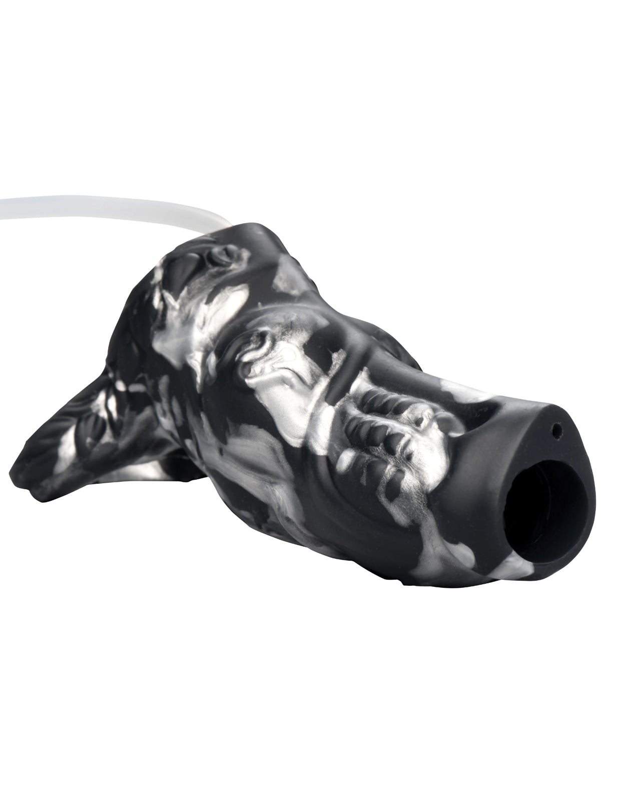 Creature Cocks Night Prowler Squirting Silicone Penis Enhancer - Silver