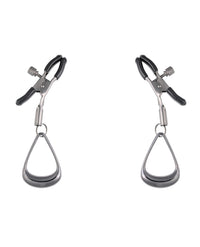 Sportsheets Velvet Noir Tuggable Nipple Clamps - Black