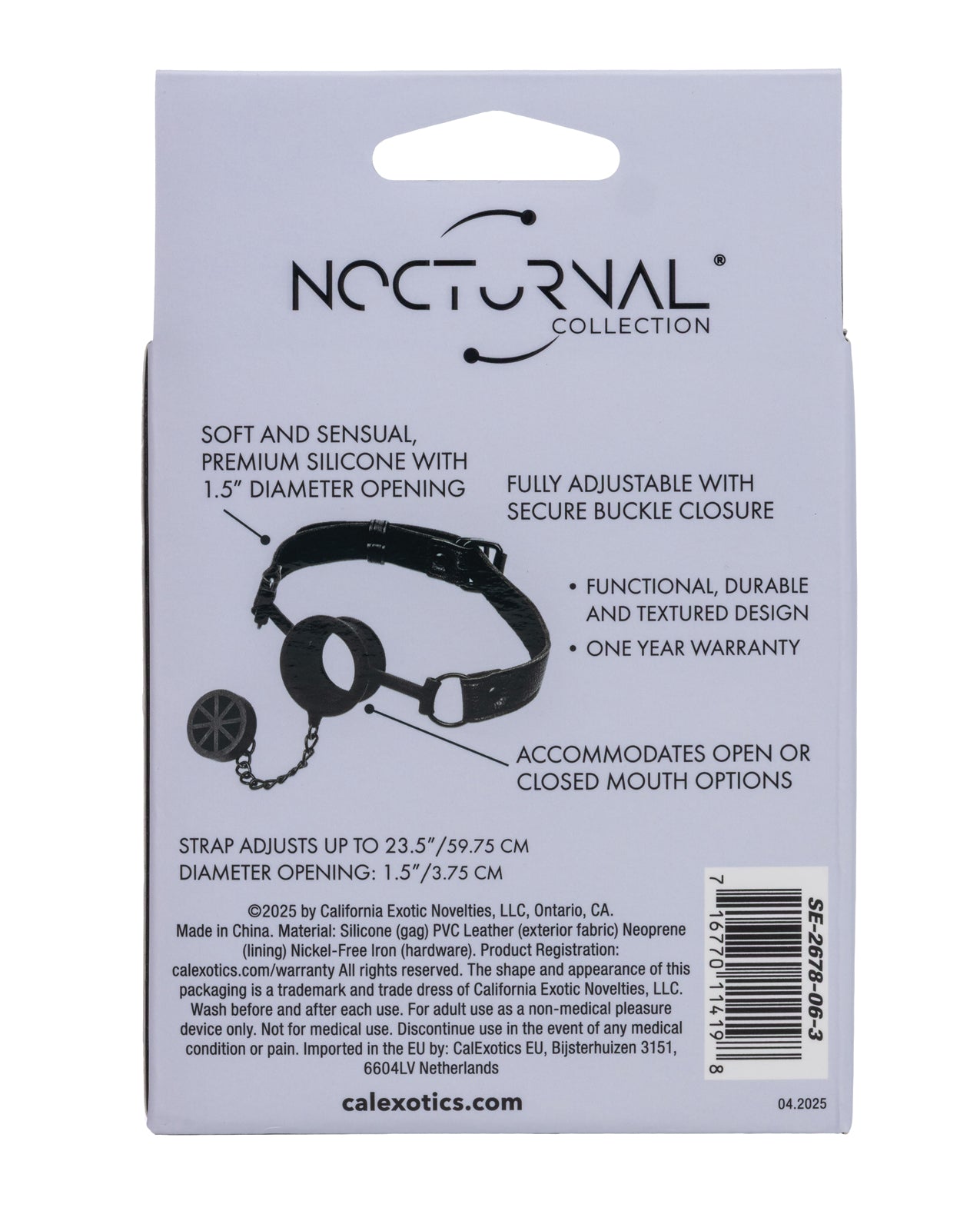 Nocturnal Collection Stopper Gag