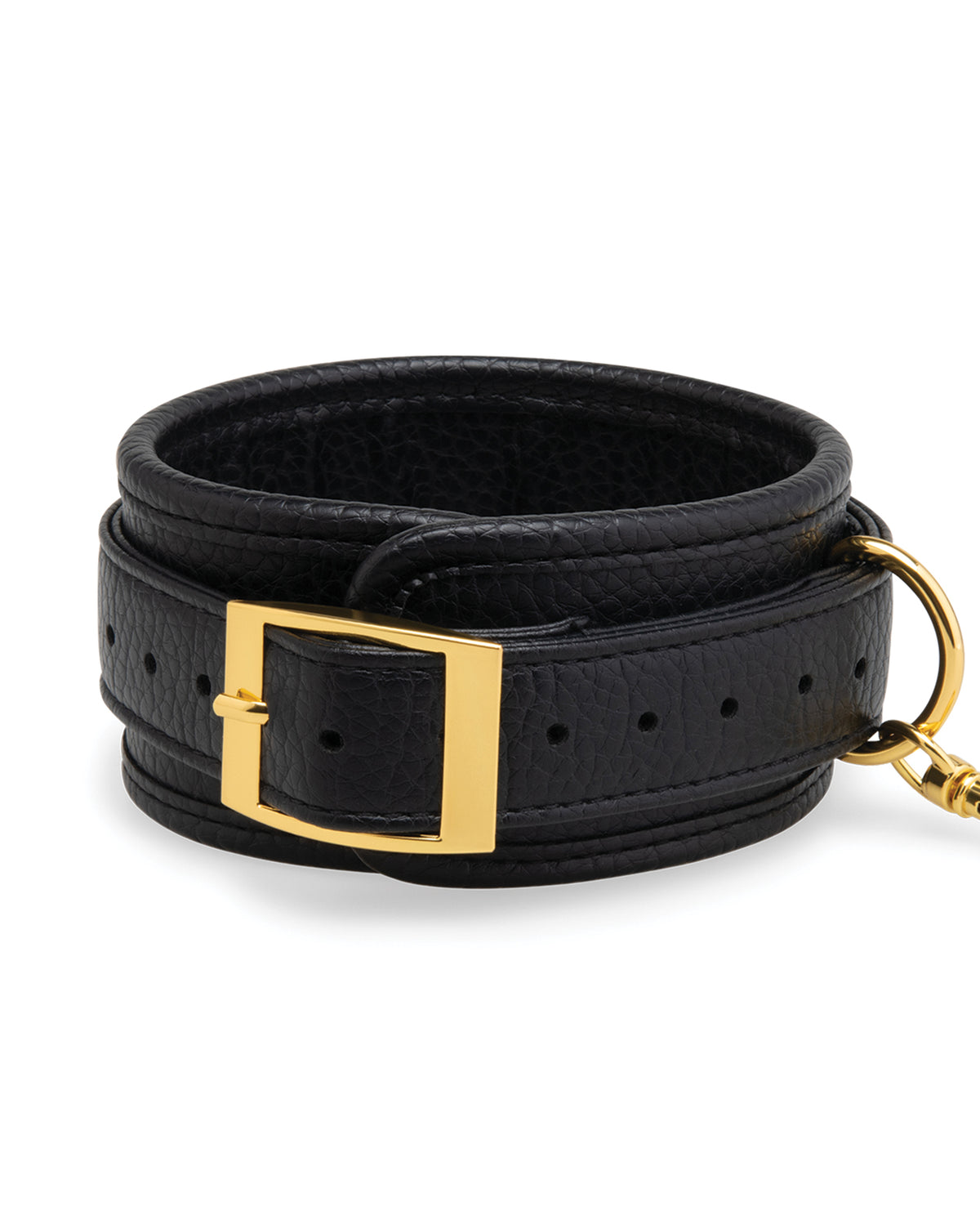 Lux Fetish Solid Gold Expandable Spreader Bar Set w/Detachable Leatherette Cuffs
