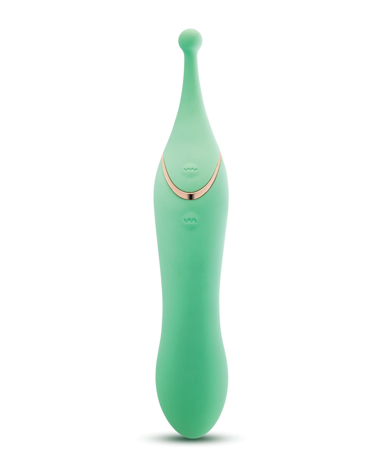 Blush Stella 7 Inch Dual-Ended Clitoral G-Spot Vibrating Wand With Precision Stimulation - Green