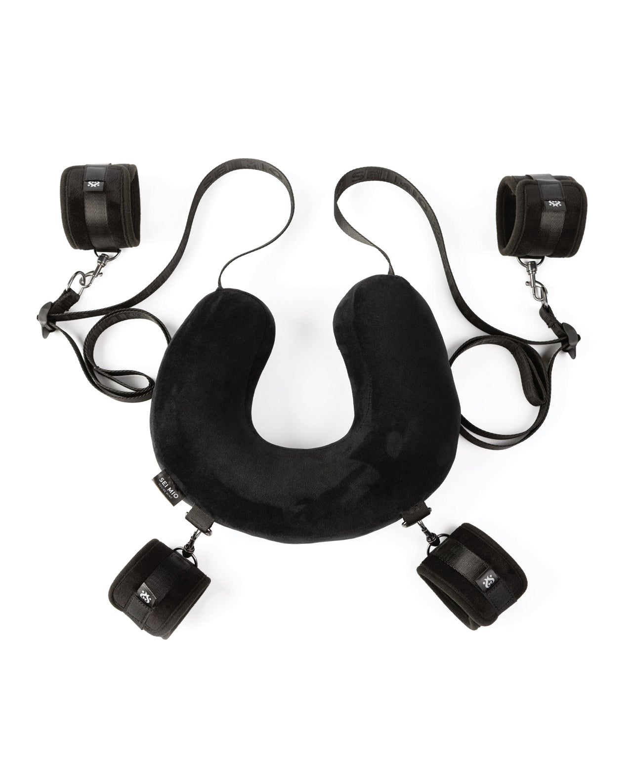 Sei Mio Comfortably in Control Deluxe Sex Position Restraint System - Black