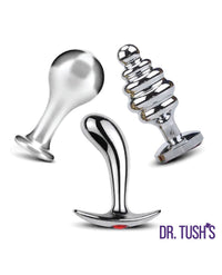 Dr. Tush's Tools of Temptation Medium Anal Plug Set - Metal
