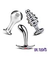 Dr. Tush's Tools of Temptation Medium Anal Plug Set - Metal