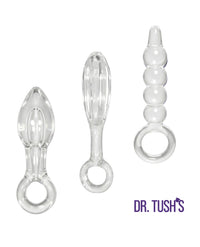 Dr. Tush's Halo of Pleasure Collection Anal Plug Set - Glass