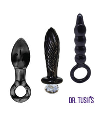 Dr. Tushs Dark Curiosity Collection Anal Plug Set - Glass